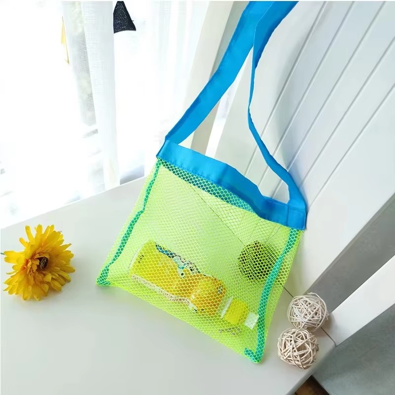Beach Towel Large - 子供用砂遊び用ポータブルメッシュバッグ、キッズバスおもちゃ収納バッグ、水泳用大型ビーチバッグ（タオル用）、女性用コスメティックメイクアップバッグ