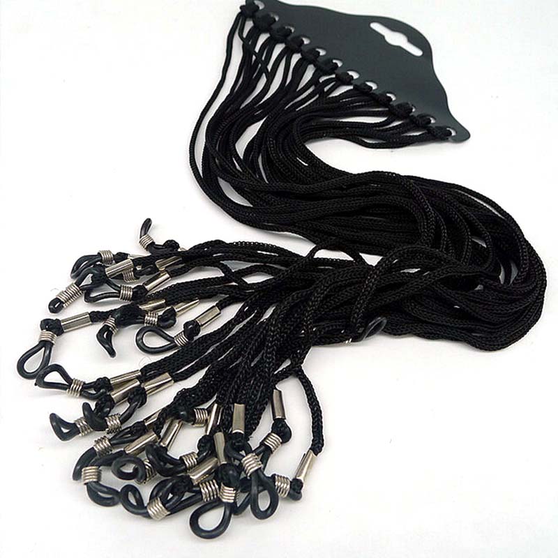 12個/セット ブラック ナイロンコード メガネホルダー サ - Sunglass Retainer Cord のレビューと価格