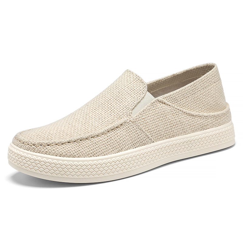 新しい抗臭気キャンバスエスパドリーユ靴男性加硫スニーカー少年 - Espadrille Slip On のレビューと価格