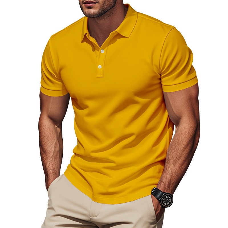 カジュアルスリムフィットシャツ半袖ホワイトボタンフロントシャ - Polo Shirt Pique のレビューと価格