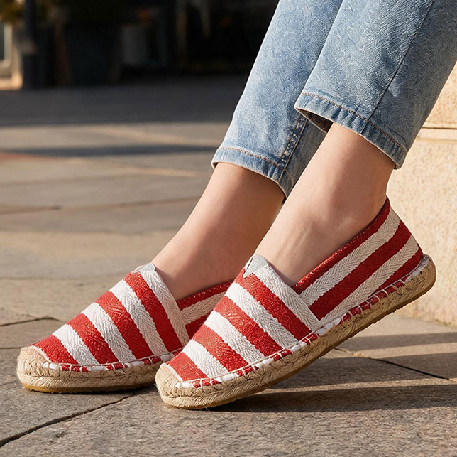 夏秋の女性のキャンバスシューズ通気性のある女性のカジュアルシ - Espadrille Slip On のレビューと価格