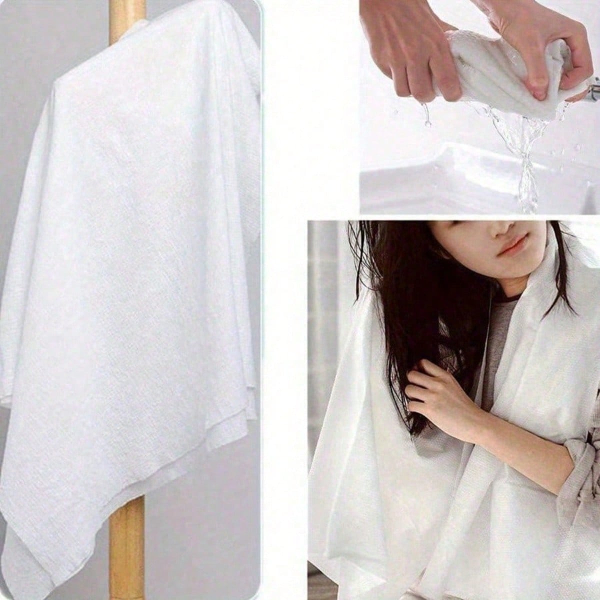 1枚入り 大型圧縮タオル 使い捨てバスタオル ハイキング、キ - Beach Towel Large のレビューと価格