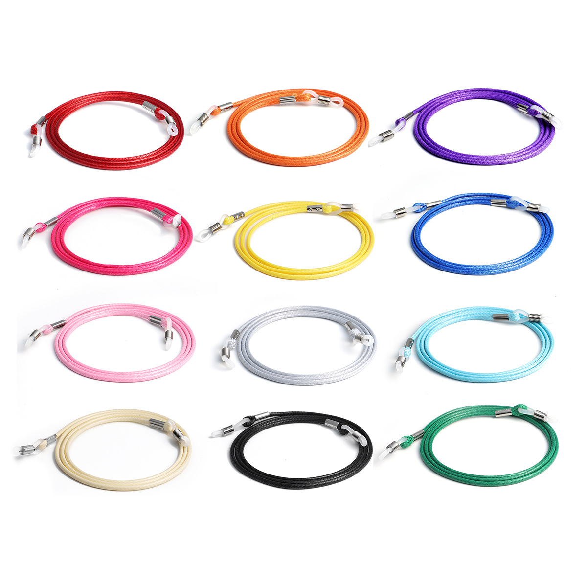 しっかりした編み込みメガネストラップ ネックコード 調節可能 - Sunglass Retainer Cord のレビューと価格